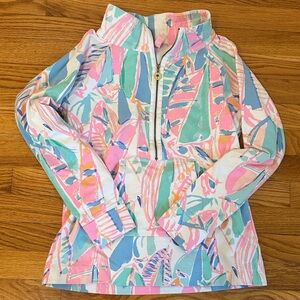 Lilly Pulitzer Skipper Popover in Out To Sea Sailboat - XS
